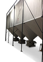 Silo für EPS und Kunststoffgranulat, Ansicht 1
